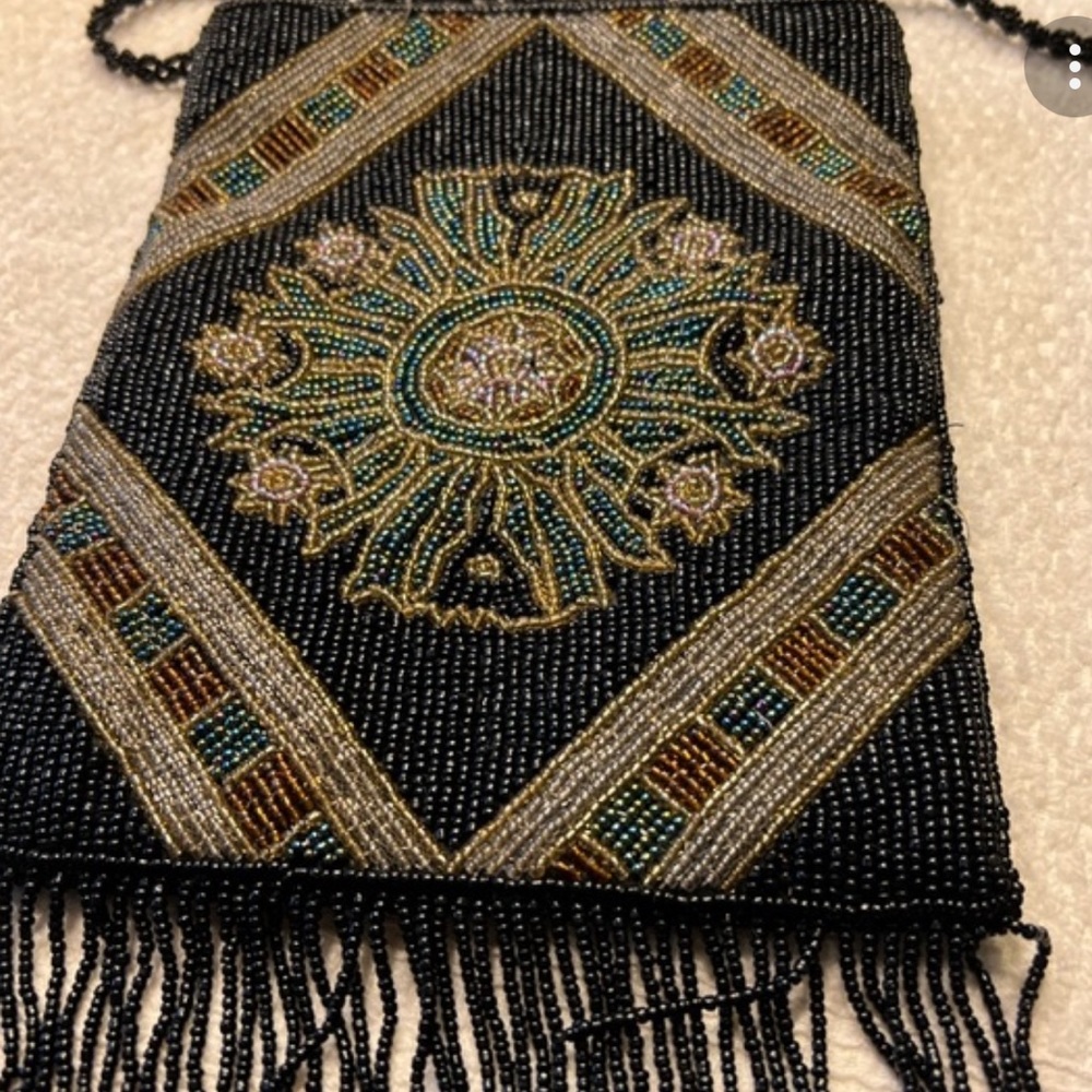 Lady Jade Beaded Shoulder Bag